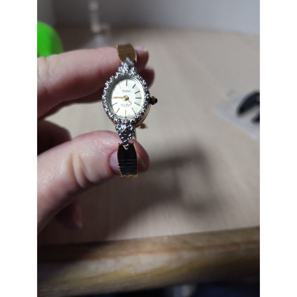 Lucien Piccard Dufonte Diamond Watch Women 17mm Oval Dial Quartz Movement Runs
